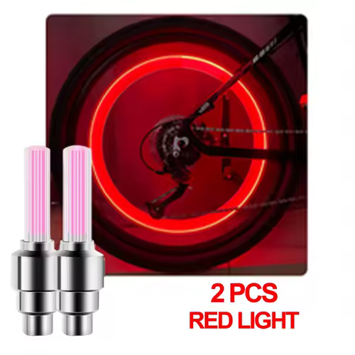 LED Bicycle Valve Light, Neon Bicycle Spoke Light, Bicycle Tire Valve Light, Night Riding Warning Light Bicycle Accessories - Image 16