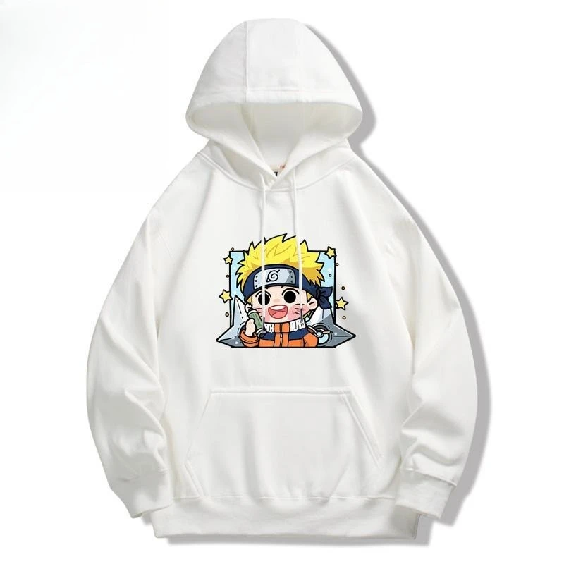 

Naruto Hoodie with Smiling Naruto Print Blue Headband Star Details Coolhki Brand Designed By Coolhki Text Attention Detail Logo