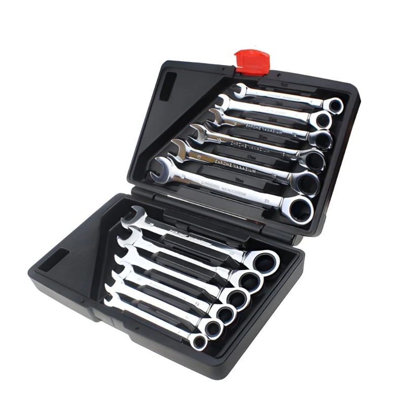 Performance Tested Durability Motorcycle Repair Applications Pack Of 12 Professional Ratchet Wrench Set High Torque