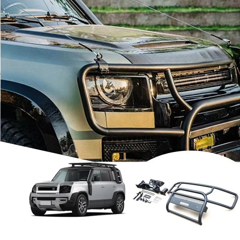 

Bumper Guard Bull Bar Winch Frame Accessories Front Bumper With Winch Plate Bracket For Land Rover Defender 2020 2021 2022 2023