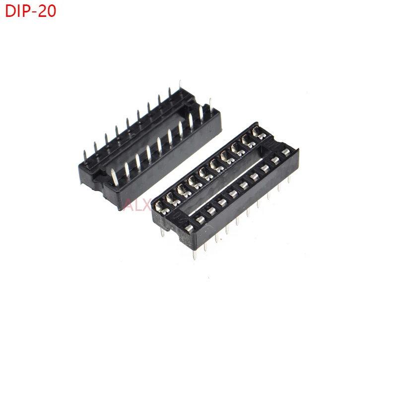 20PCS DIP20 IC SOCKET DIP CHIP TEST HOLDER Adaptor 20 PIN dip-20 DIP 20PIN 20p 2.54MM PITCH CONNECTOR