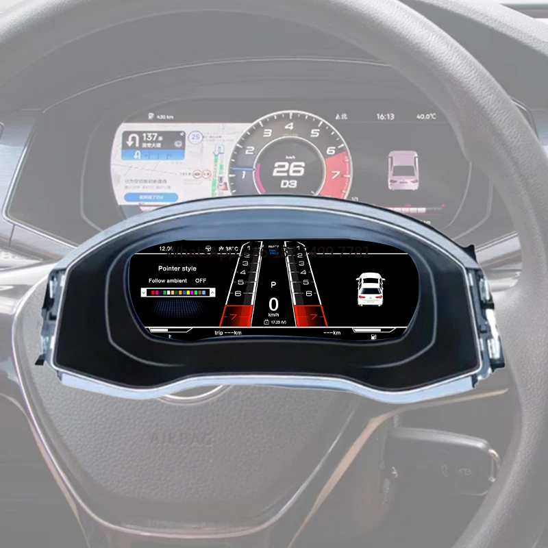

Latest Original Car LCD Digital Cluster Virtual Cockpit Speed Smart Meter Dashboard for . US American. Instrument Panel