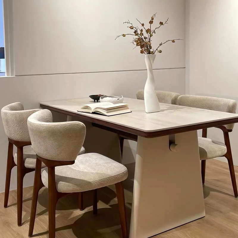 المطبخ مطعم طاولة طعام الشمال الحديثة مكتب الخشب طاولة طعام كراسي غرفة المعيشة صالة Mesas De Comedor أثاث المنزل #3