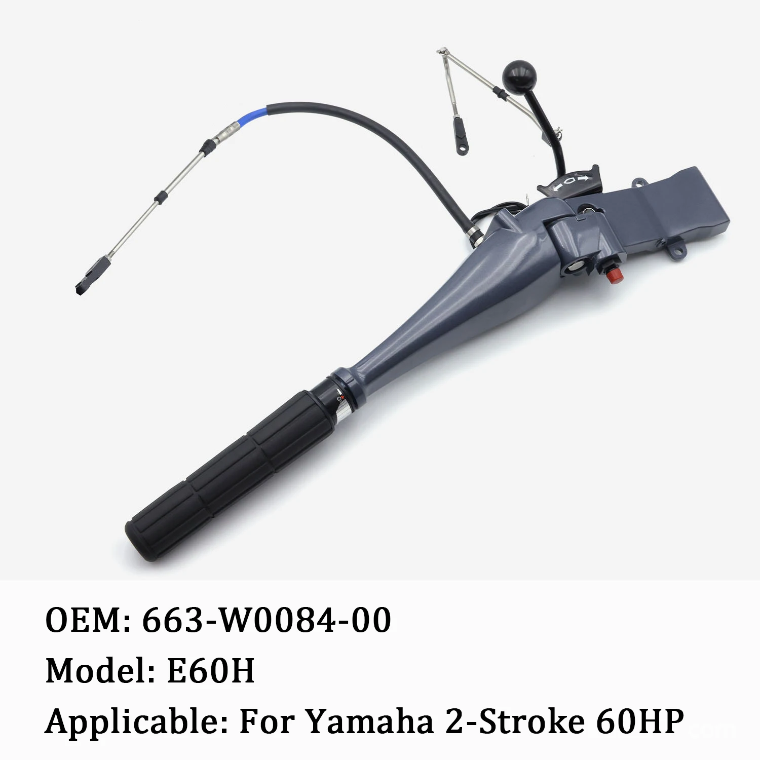Marine Accessories Outboard Engine Operating Handle for Yamaha 2-stroke E60H 60HP Boat Motor Throttle Handle 663-W0084-00