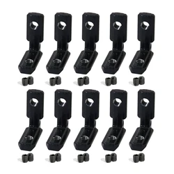 10Pcs Black L Shape Inner Corner Joint Bracket with Screw and Wrench for 2020 3030 4040 Series Aluminum Extrusion Profile