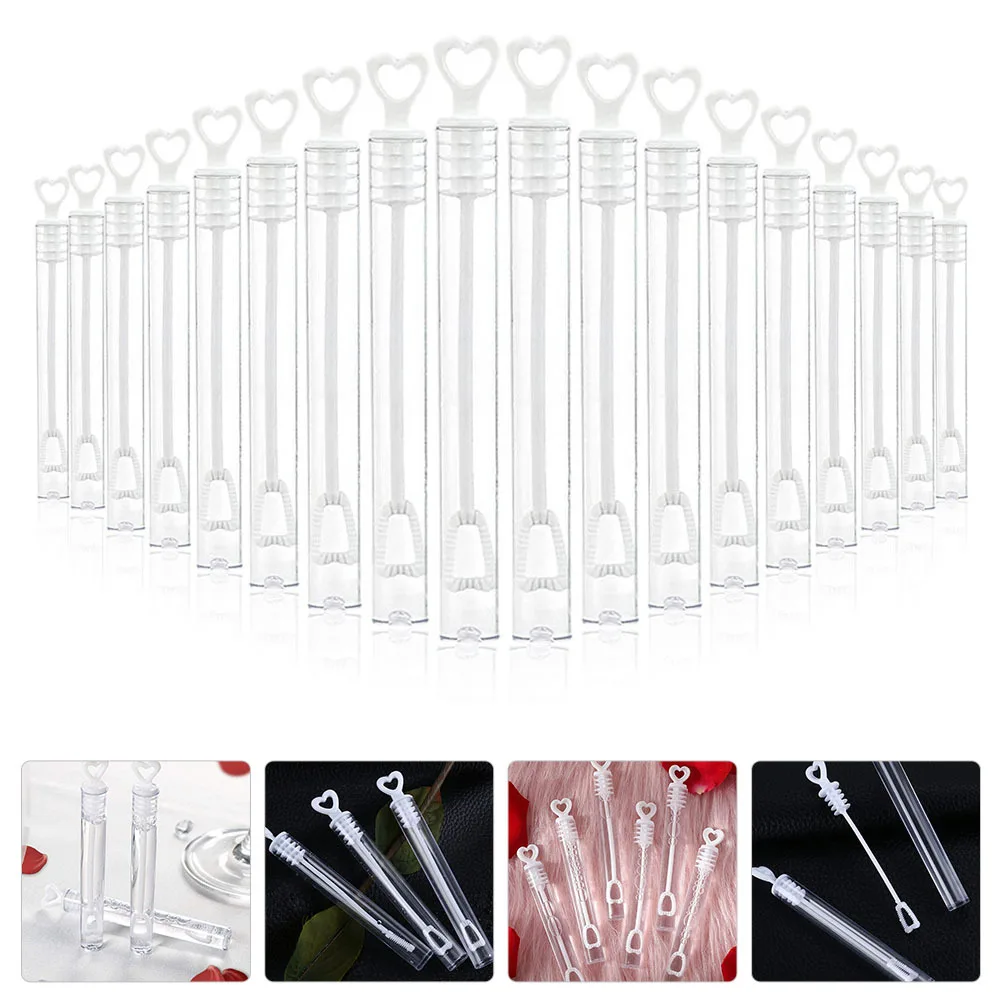 18 قطعة من أنابيب عصا الفقاعات القابلة لإعادة الملء، متينة وآمنة وخفيفة الوزن للأطفال في حفلات الزفاف الصيفية، عصا الفقاعات الفارغة الممتعة #4