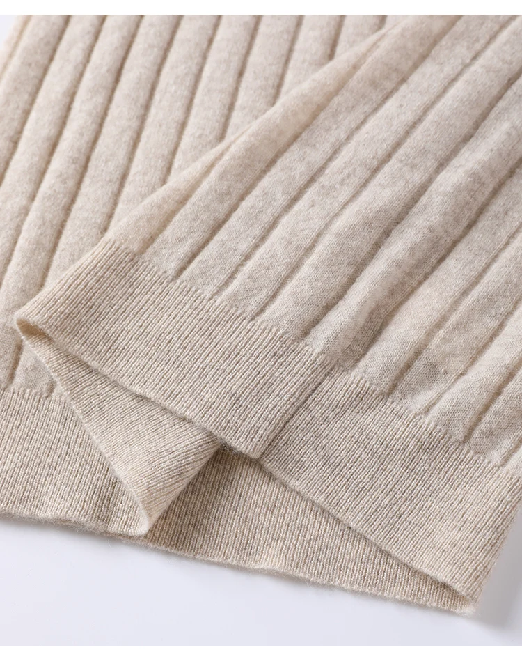 BY3521239 Luxuriöser Damen-Kaschmir-Rollkragenpullover, weicher, gerippter, schmal geschnittener Pullover, Winter-Strickware mit hohem Kragen – Detail 25