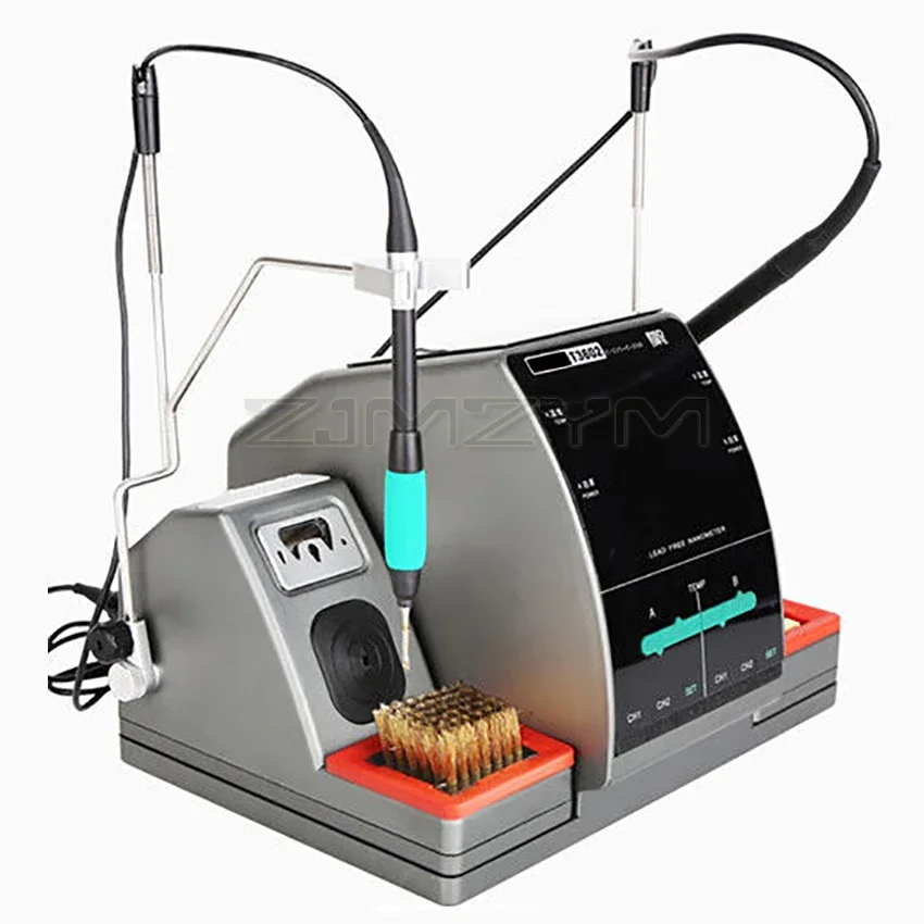 T3602 Soldering Station C115 C210 Tips Double Station Welding Rework Station for Cell-Phone PCB SMD IC Repair Solder Tool 450℃