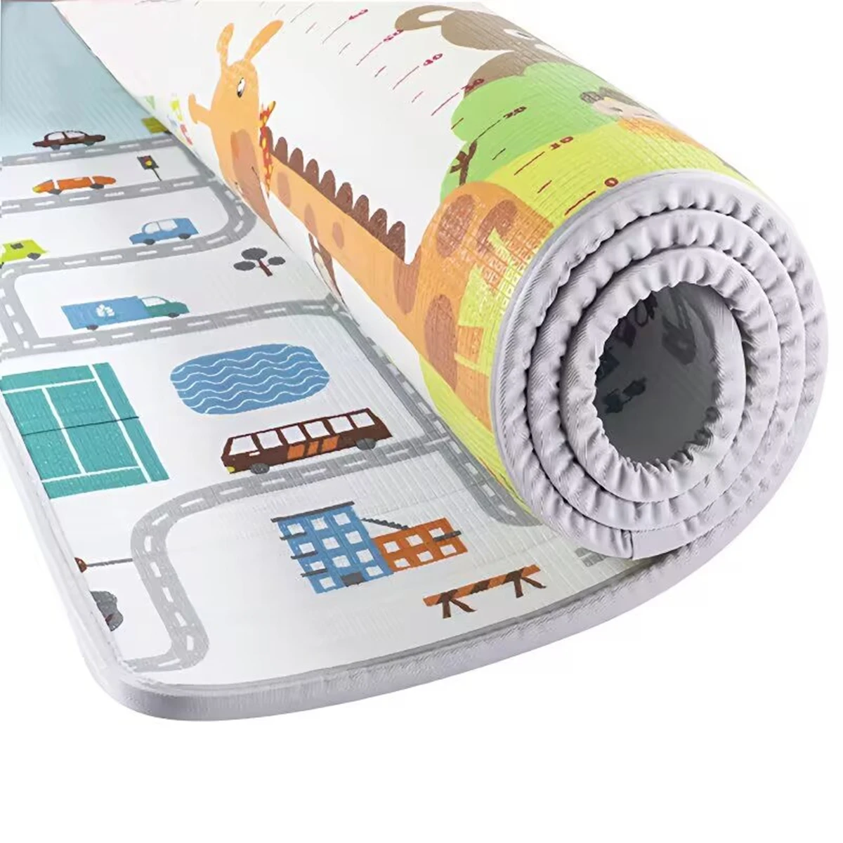 

Play Mat for Children's 200x180/180x150/180x120cm Thick Safety Mat Friendly Crawling Play Mats Folding Mat Carpet Rug Playmat