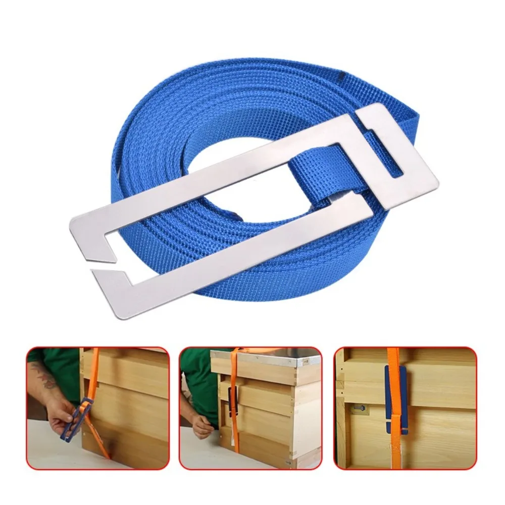 Portable 5-meters Beehive Binding Strap Fixed Adjustable Fixed Tightened Strap with Buckle Lashing Belt Beekeeping Tool