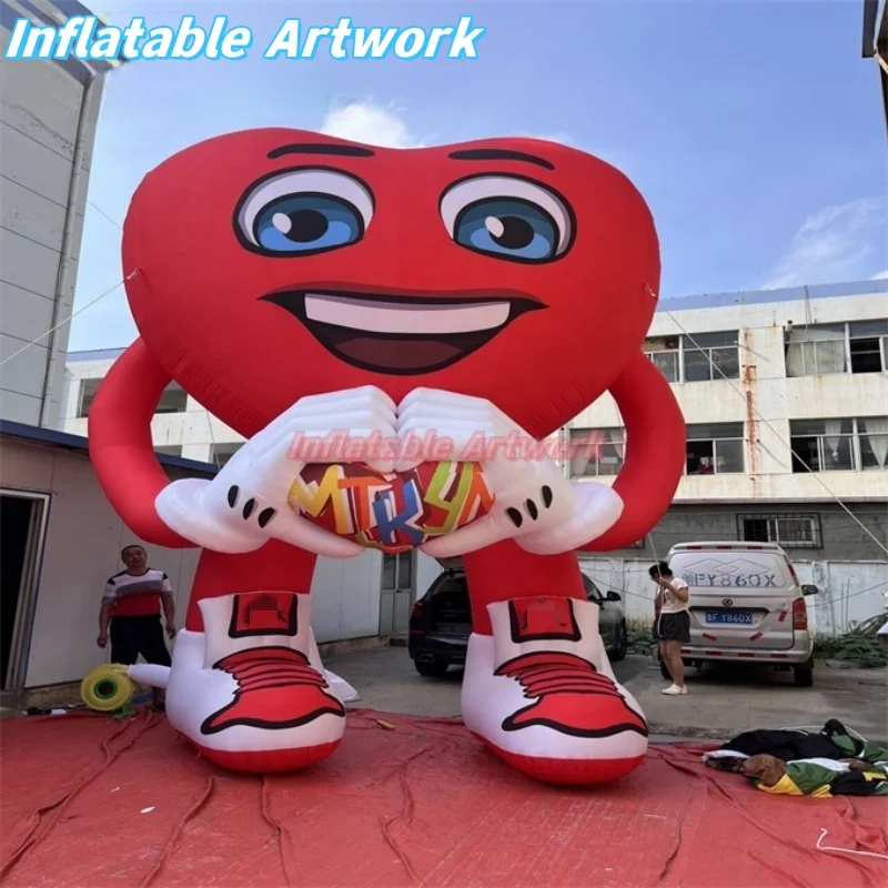 Personalized Heart Figure Outdoor Inflatable Valentines Yard Decoration for Party Events Toys