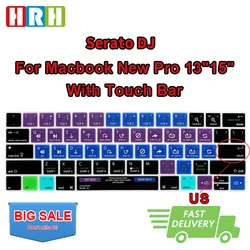 Serato dj kürzel hotkey silikon tastatur abdeckung us layout touch bar für macbook pro13 