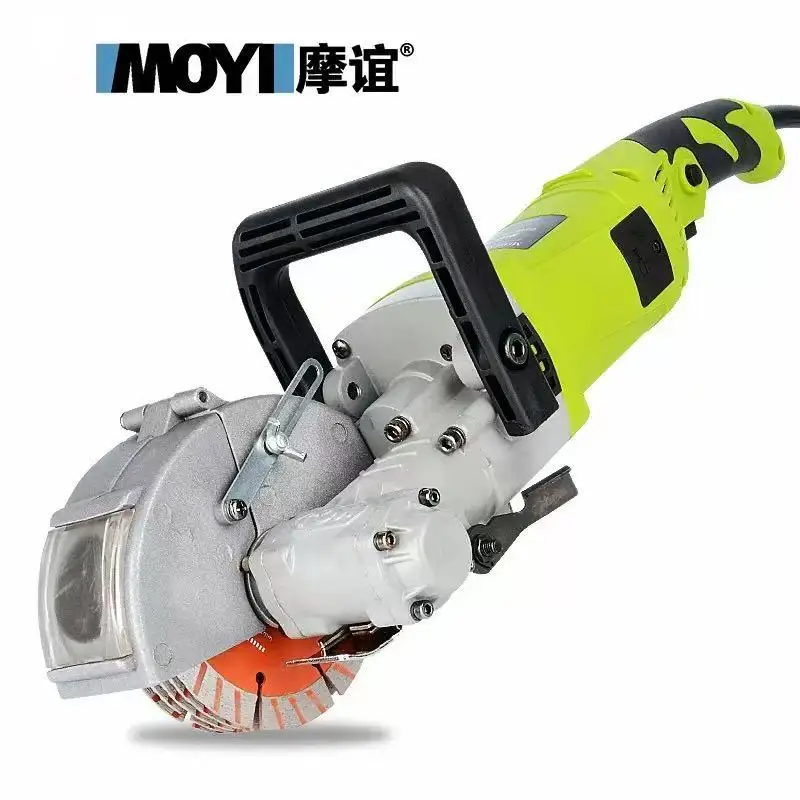 

Dust free slotting machine equipped with small water pump concrete cutting machine with no dead corners for cutting and slotting
