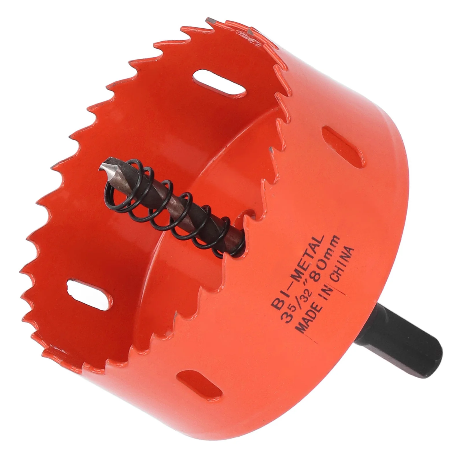 HSS Hole Saw with Mandrel 80mm Cutting Sharply Teeth Hole Drilling Cutter for Soft Metal Wood Hole Drilling Cutter Wood Hole Saw