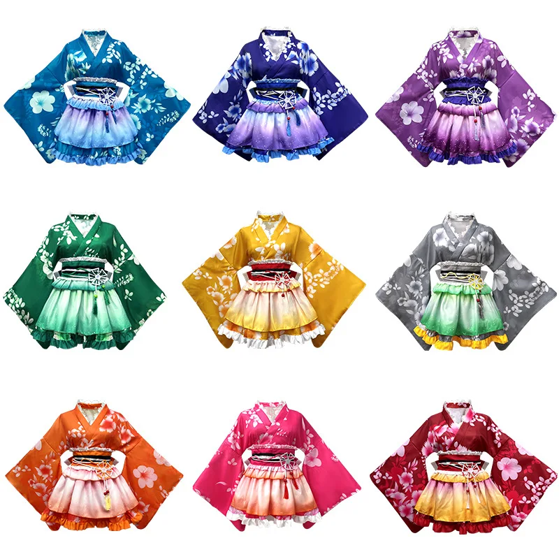 

Anime Lovelive Summer Festival Yukata Awakening True Hime Sea Unfulfilled Japanese kimono Costume Pure Land House Dance