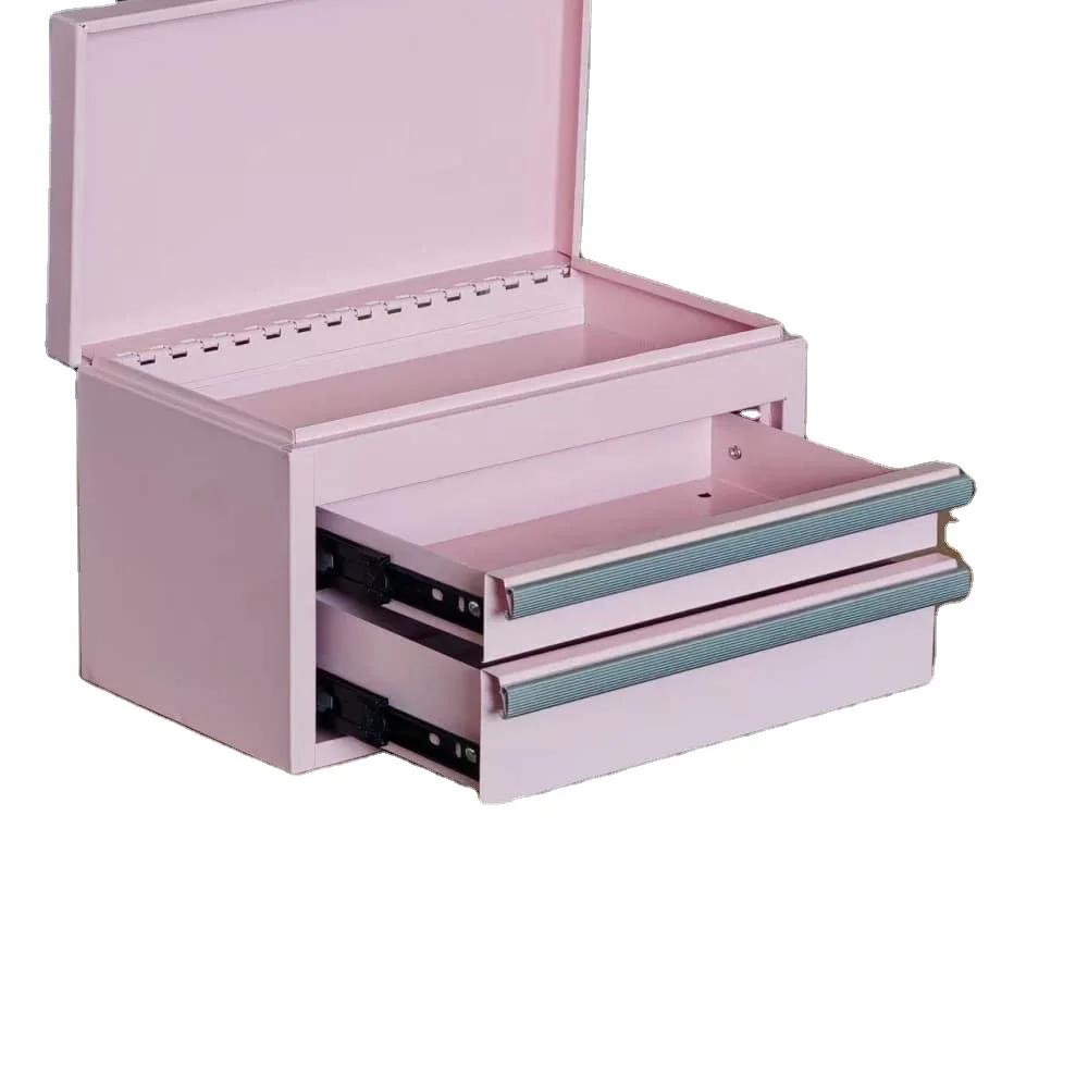 

Mini 2 Drawers Tool Cabinet Convenient Portable Tool Storage Solution