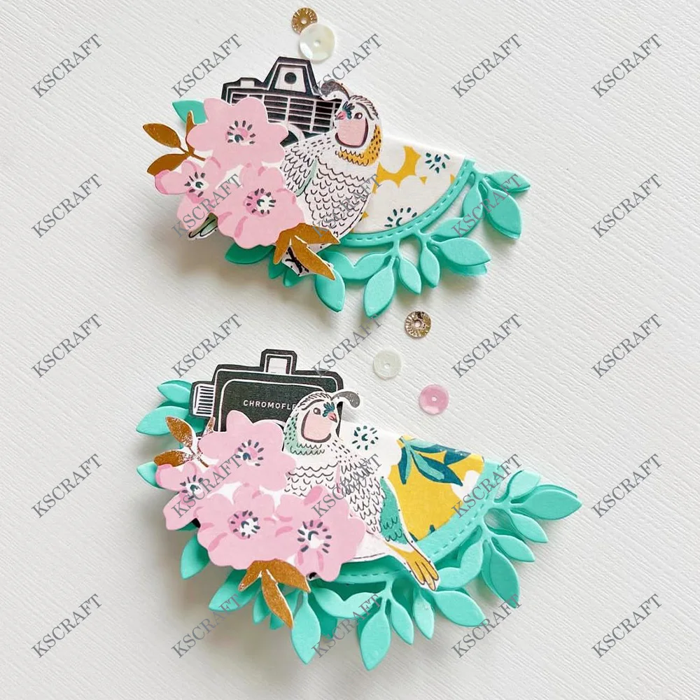 KSCRAFT Leaf Doily Cutting Dies Stencils for DIY Scrapbooking Decorative Embossing DIY Paper Cards
