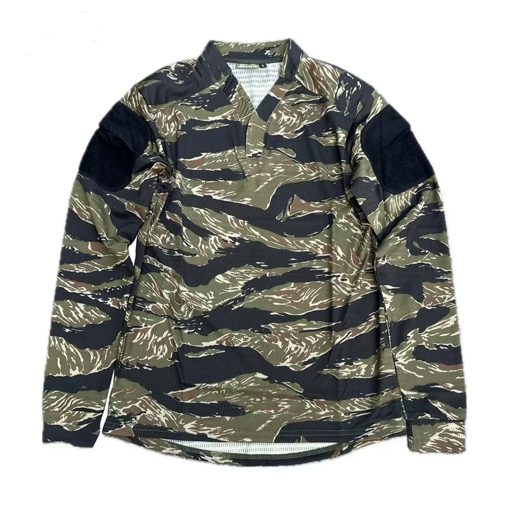 Tactical Outdoor Quick Dry Tactical T-shirt Long Sleeve Short Sleeve V-Neck Training Top for Men