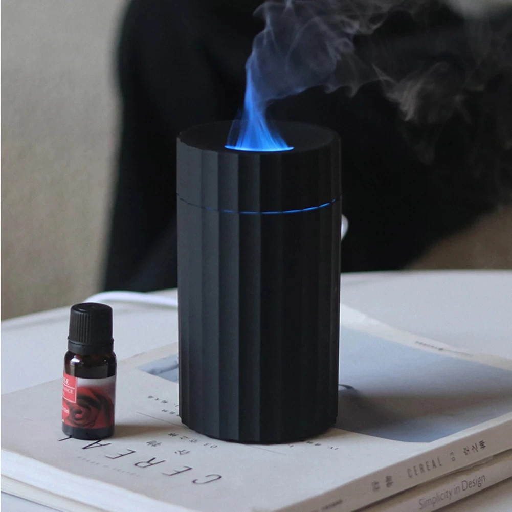 Simulation Flame Aromatherapy Humidifiers Air Humidifier Portable Mini Oil Diffuser for Home Office Car