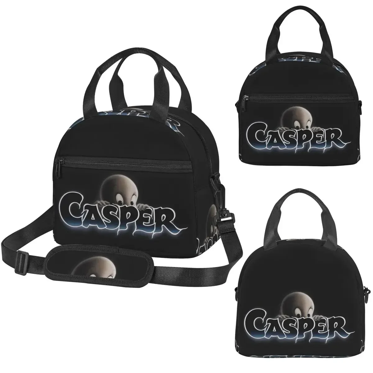 Bolsa térmica para el almuerzo The Friendly Ghost Casper para mujer, caja térmica para oficina, bolsa térmica portátil para el almuerzo