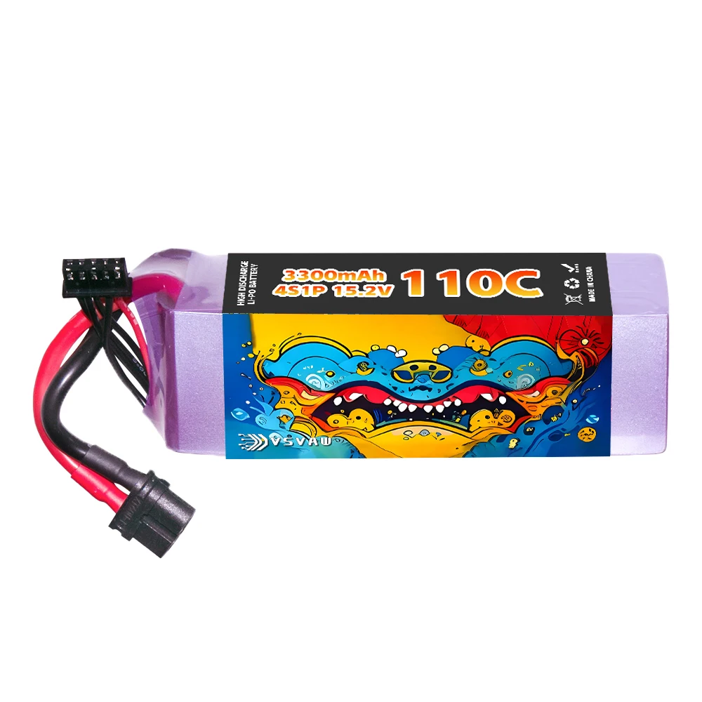 Upgraded VSVAW 4S 15.2V 110C/220C 3300mAh model drone FPV electric toy high magnification long endurance Lipo battery HV