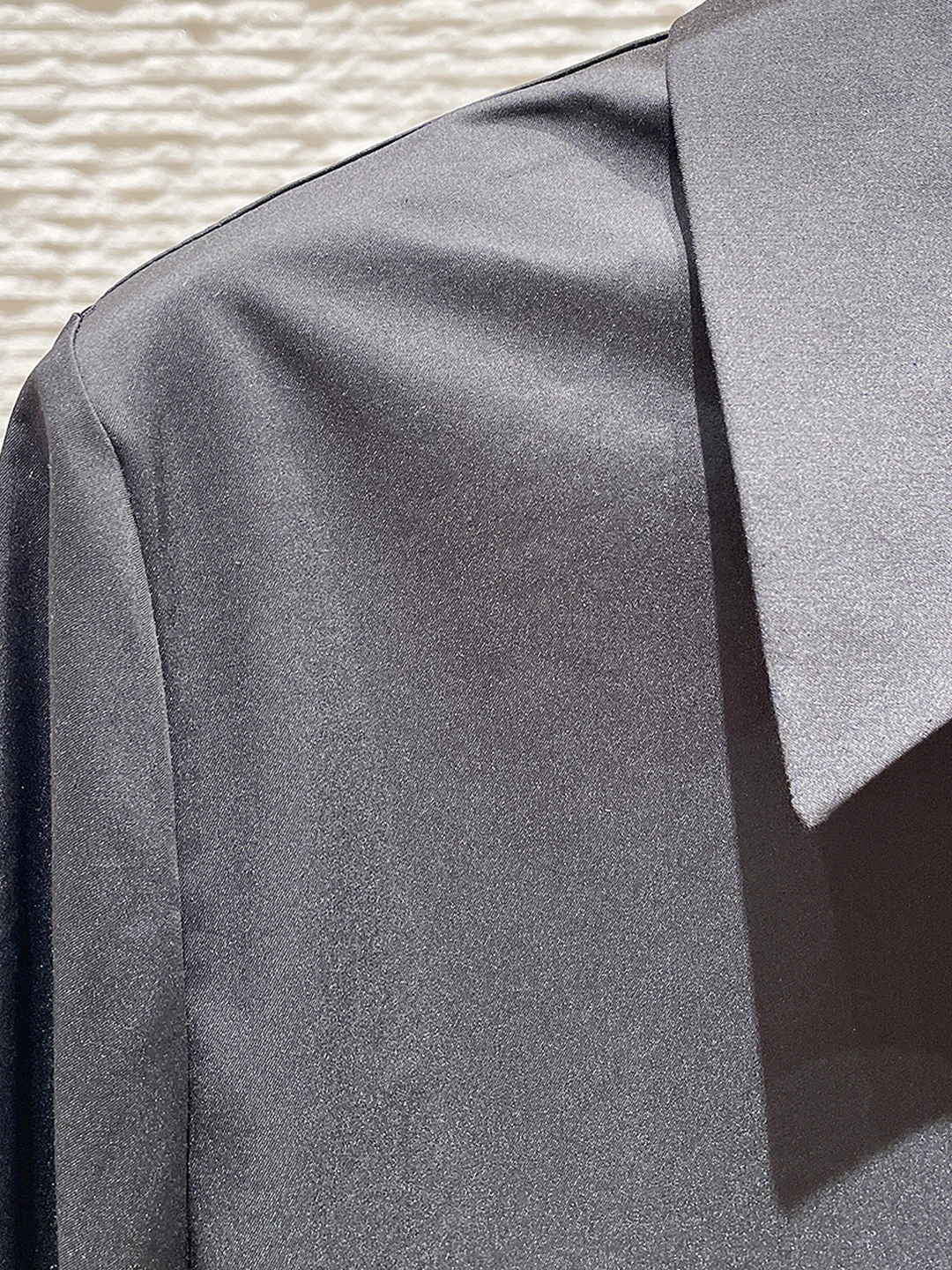 2025 Early Autumn New Sequin Lapel Long Sleeve Loose Comfort Shirts Male Handsome Solid Color Tops Trendy Breathable Chic Shirts