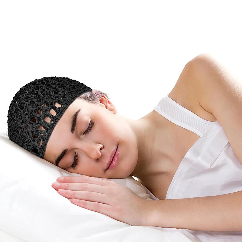 New Mesh Crochet Hair Net Hair Wraps For Women Hair Wrap Rayon Knit Snood Hat Hair Accessories Snood Hat Crocheted Sleep Cap
