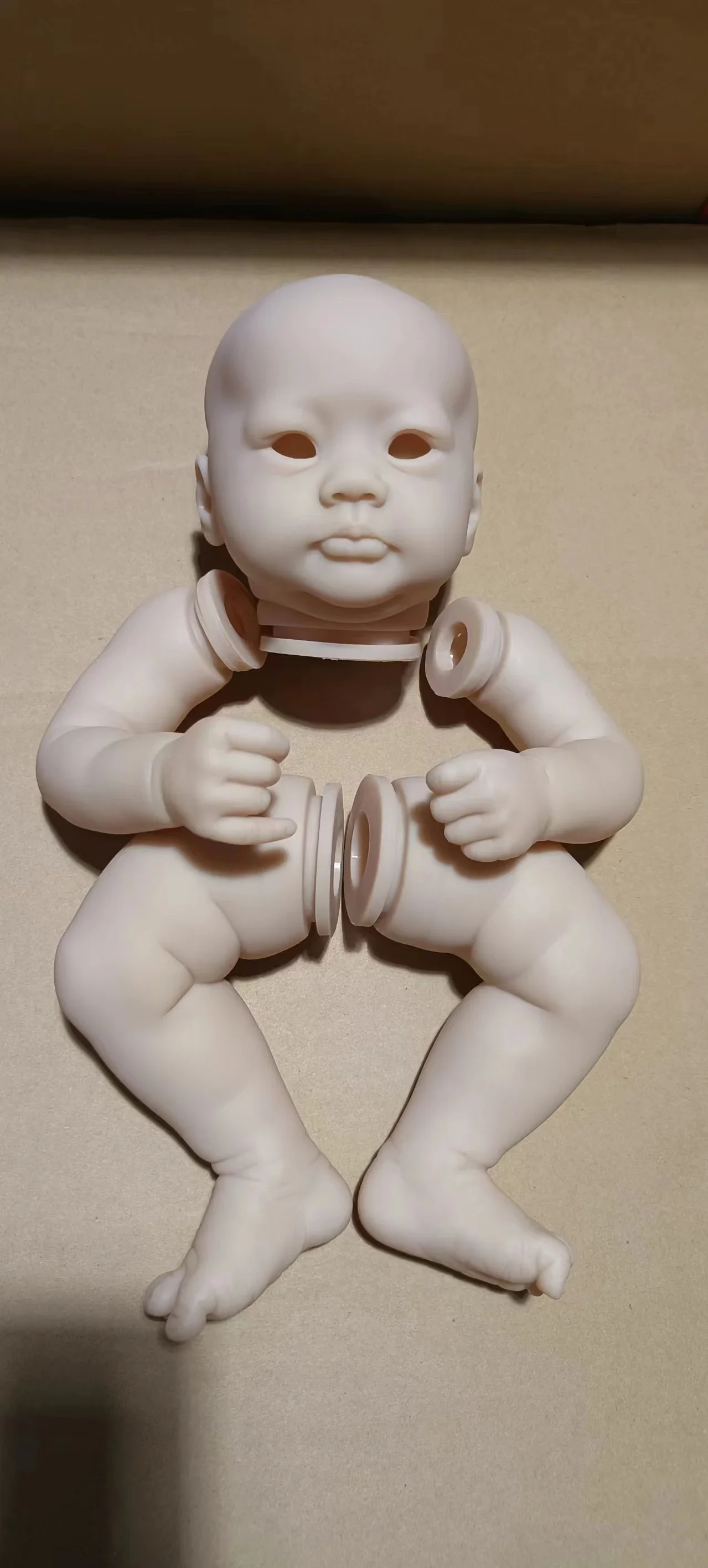 SINO-BB 19inch Reborn Doll Kit Lali Unfinished Unpaited Blank DIY Parts with Cloth Body