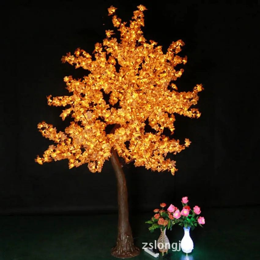 LED Christmas Light Maple leaf Tree Light 2M Height 110VAC/220VAC Rainproof Outdoor Usage Drop Shipping