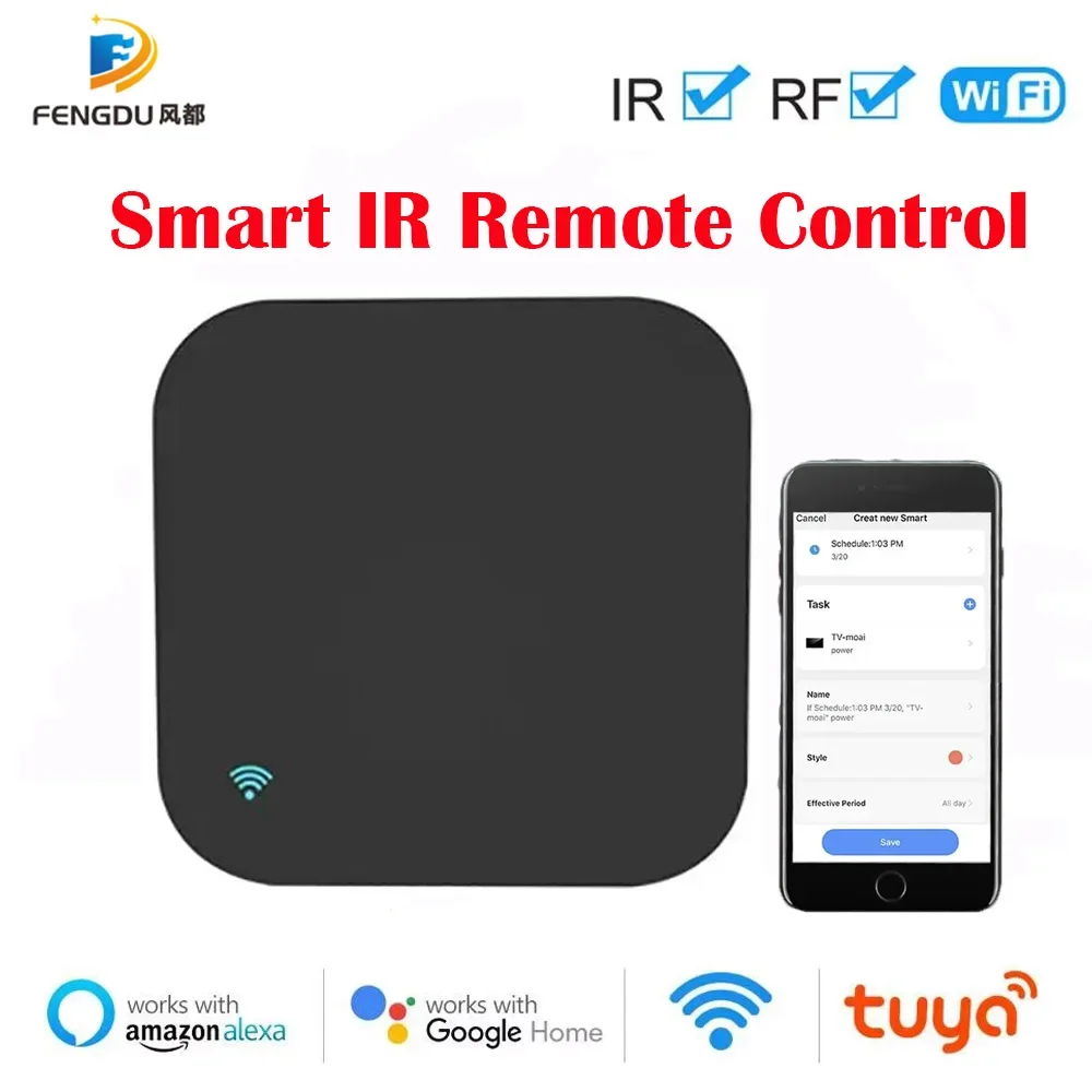 Tuya Smart RF433 RF315 IR Smart Remote Control IR Remote Control WiFi Smart Home for Air Conditioner