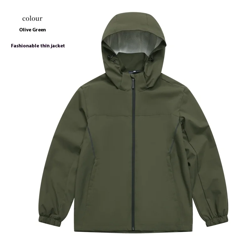 

Men's and Women's Outdoor Jackets Spring and Autumn Long Sleeves Lightweight Waterproof Hiking Camping Loose Trend Brand Coat