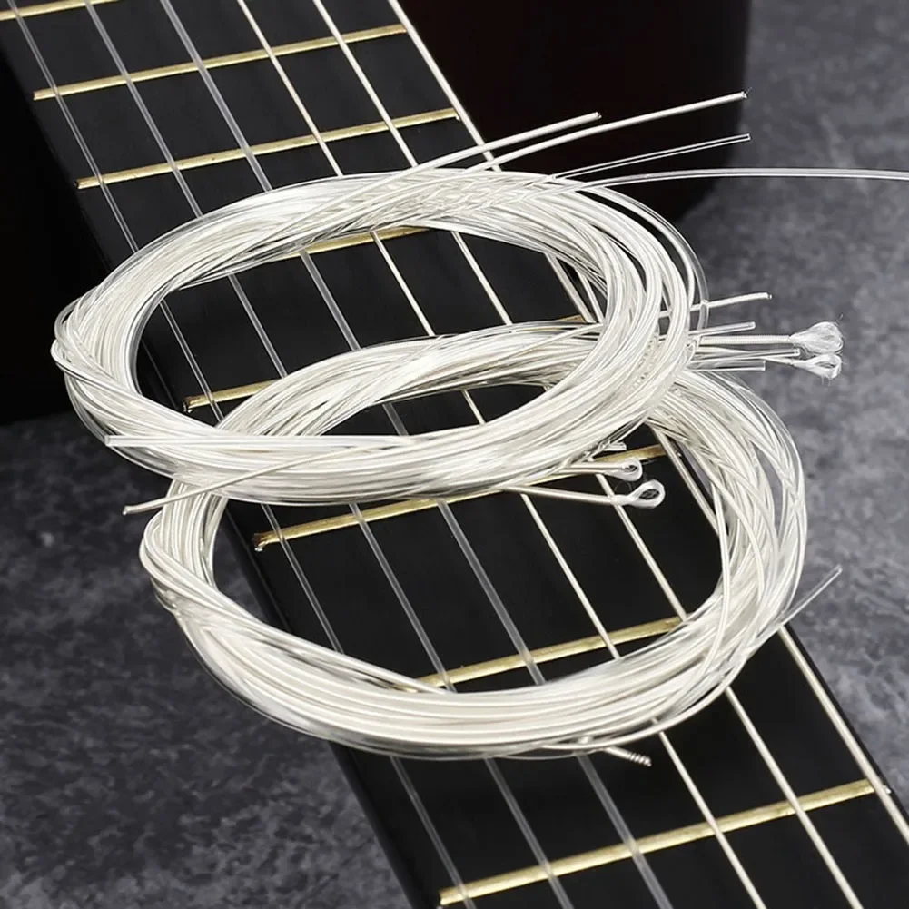 6pcs Classical Guitar Nylon Strings Silver-plated Copper Windings Metal Metal-Nylon GuitarParts Replacement Accessories