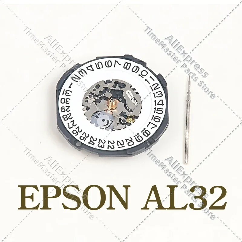 Epson AL32 watch quartz movement date 3/6 Japanese electronic quartz AL32A movement single calendar three hands