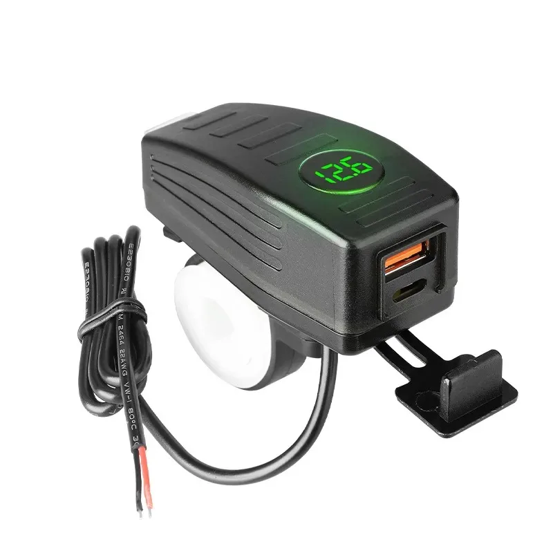 New 12V Motorcycle Mobile Phone Charger PD QC3.0 Fast Charging USB Modified Accessories
