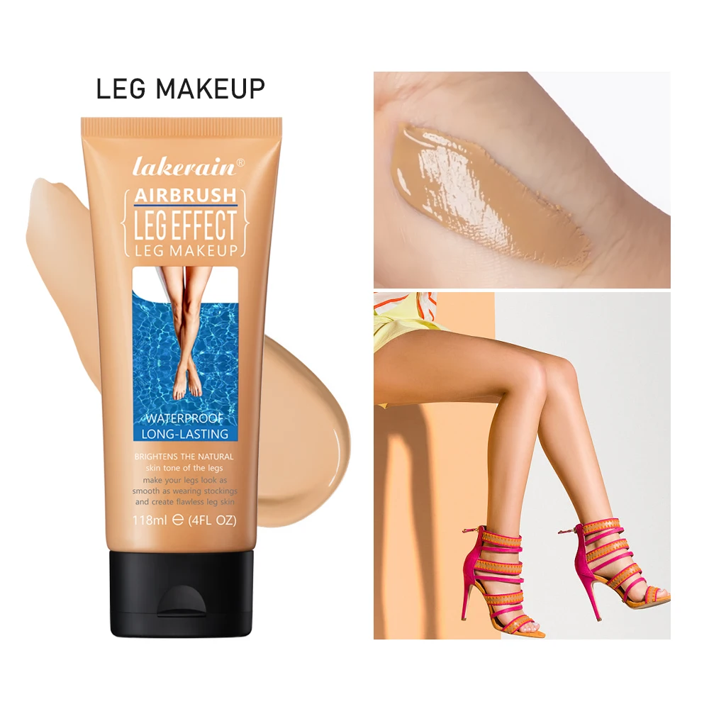 118ml Leg Makeup Lotion Concealer Waterproof Long Lasting Even Skin Tone Body Foundation Body Tanning Cream Bronze Makeup