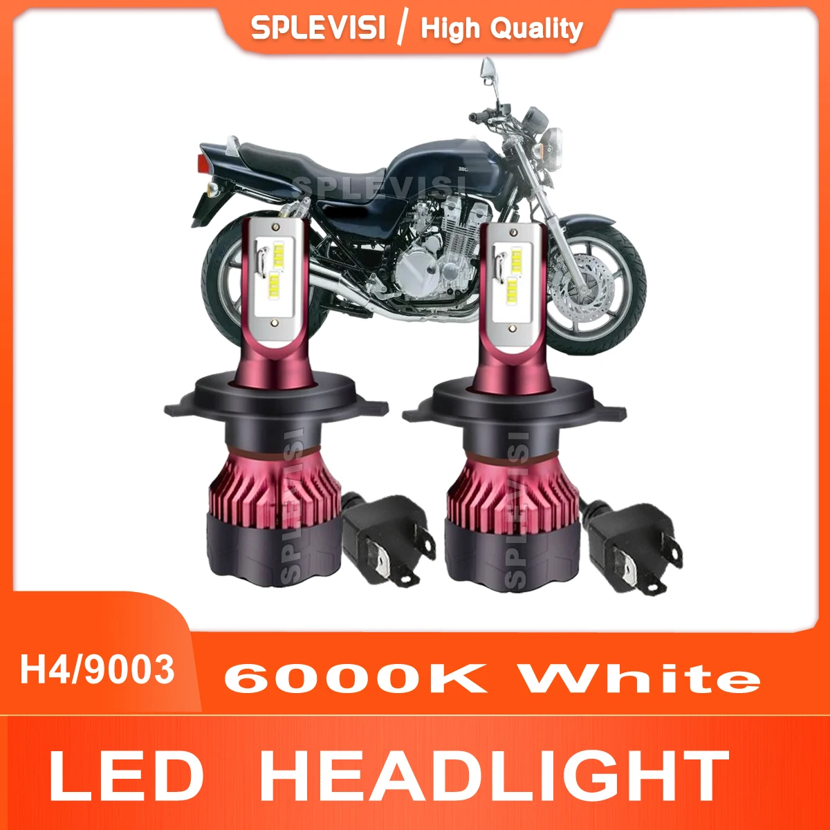 Up to 50000 Hours H4/9003 Headlight CSP Chips 20000LM 200W 9V-36V For Honda Motorcycle 1996 PC800 AC - PACIFIC COAST Headlight