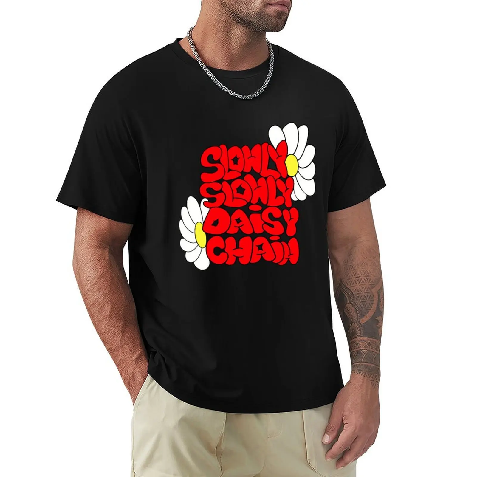 slowly slowly merch T-Shirt No Iron Casual Short Sleeve Top
