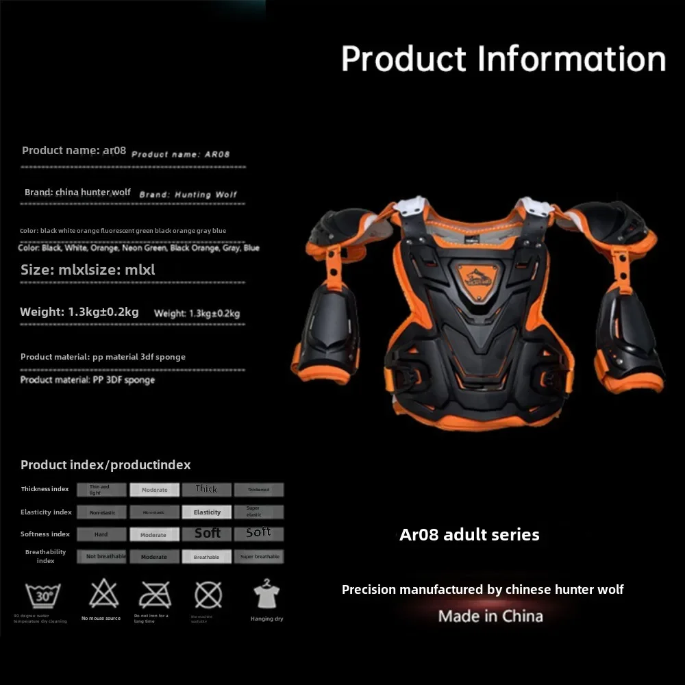 Motocross Body Armor Motorcycle Jacket Motocross Moto Vest Back Chest Protector Off-Road Dirt Bike Protective Gear ski equipment