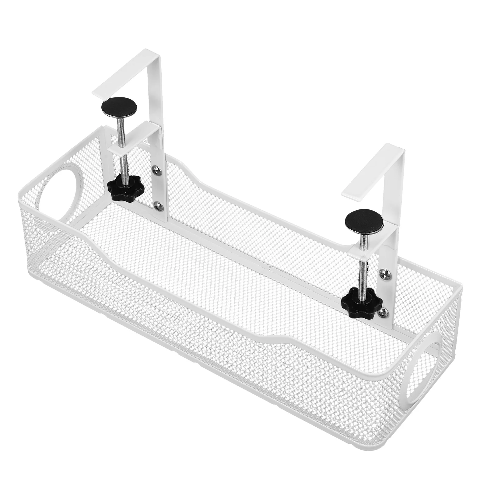 1 Set Tray Management Basket For Wire Organizer Storage Rack Under Cable Management Tray Desk Cable Organizer Under Desk Storage