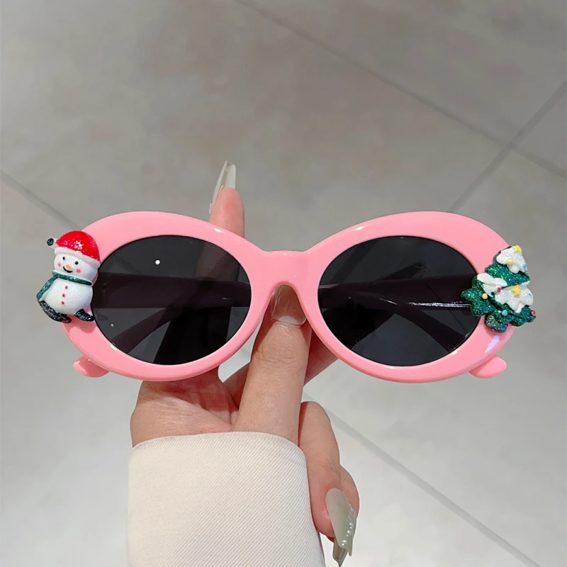 KAMMPT Trendy Christmas Party Decor Gifts Shades Damen Original Brand Design Chic Sonnenbrille Niedliche Cartoon Requisiten Sonnenbrille