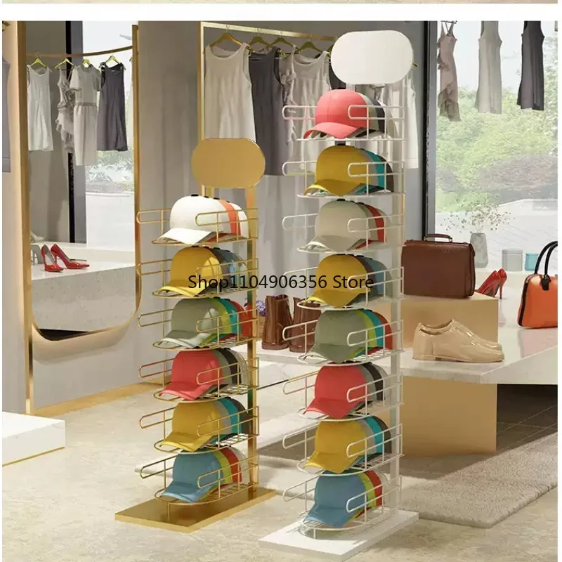 for Custom color commercial household wire countertop hat display stand bracket