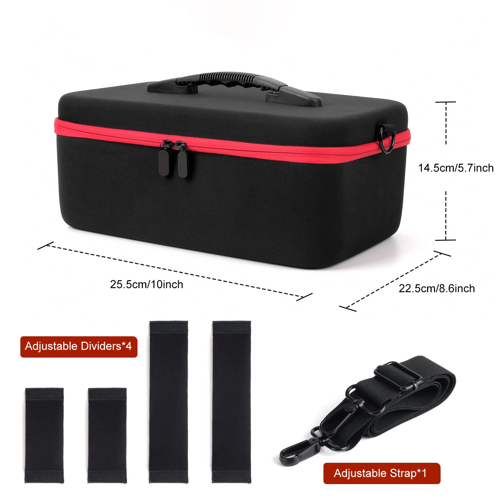 ODM Custom Logo EVA Big Capacity Hard Shell Pill Bottle Organizer Waterproof Shockproof Eco-Friendly Portable Home Office School