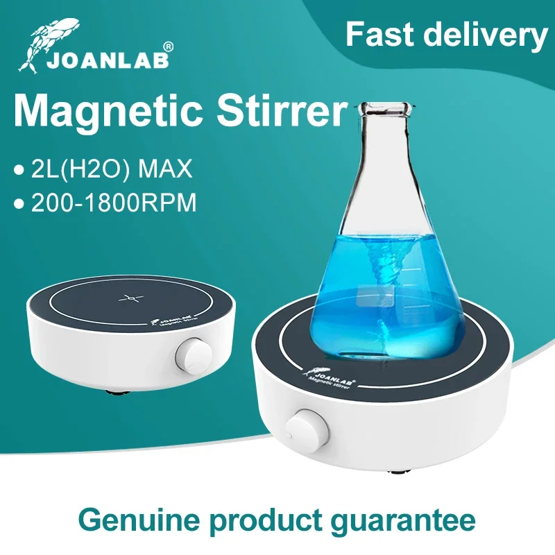 

JOANLAB Mini Magnetic Stirrer Laboratory Supplies Magnetic Mixer With Stir Bar Liquid Mixer Lab AC 100-240V EU USA UK AU Plug
