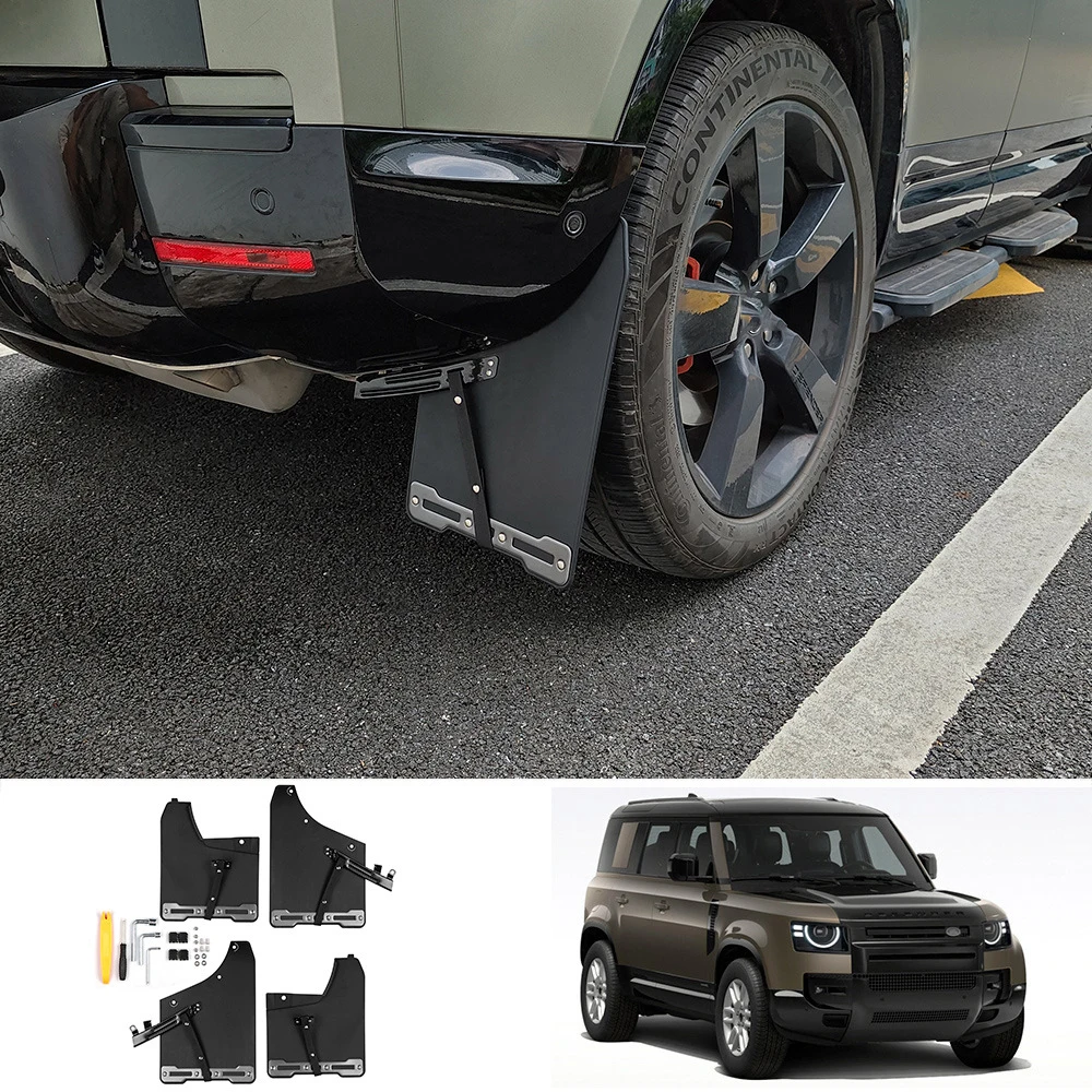 

For Land Rover Defender 2024 2025 Plastic Mudguards Mud Flaps Fender Anti-Snow Splash Front Rear Fender Guard Auto Accessory