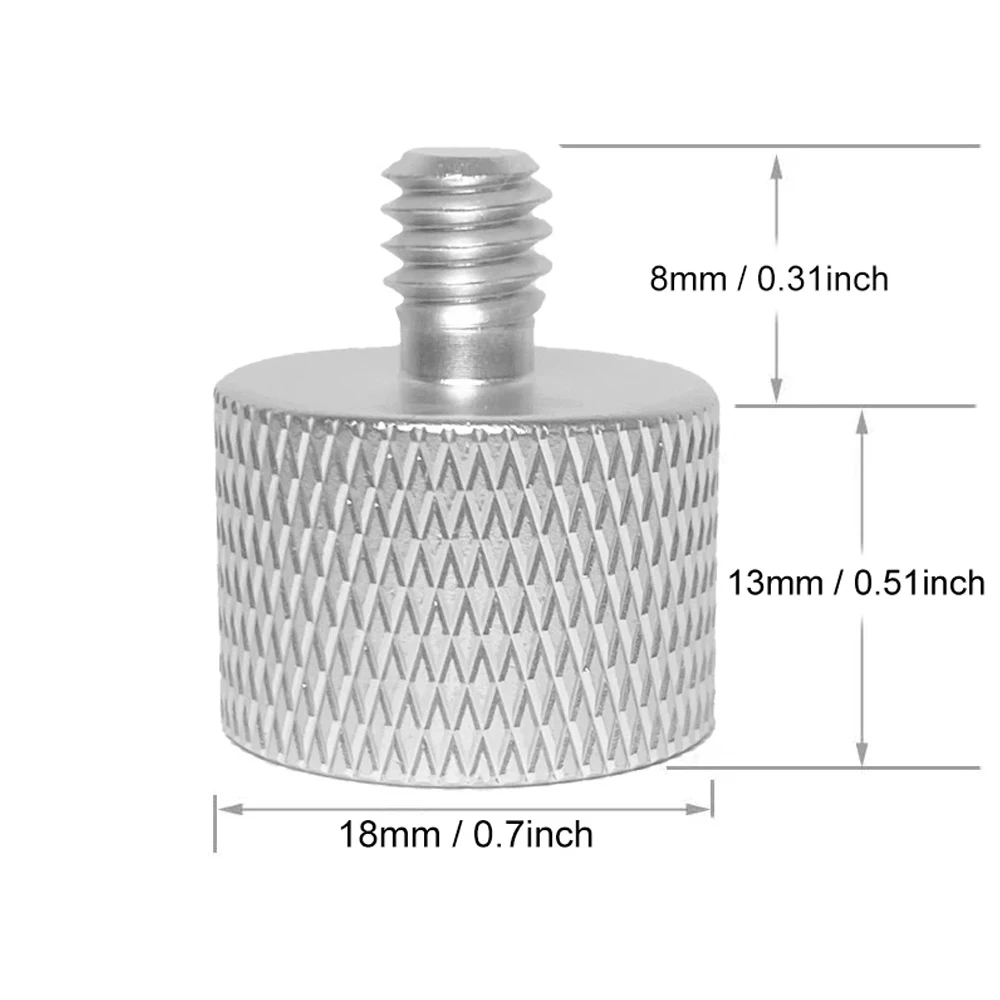 マイクスタンド用ネジアダプター,カメラ三脚用ネジアダプター,GoPro Hero 13, 1/4 \