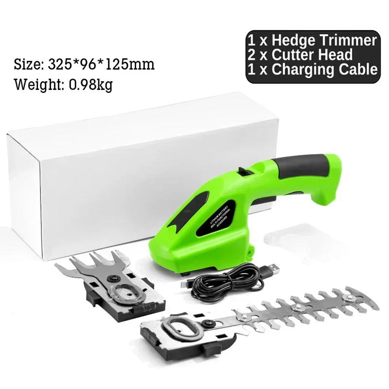 

7.2V Electric Hedge Trimmer Electric Fence Shears Rechargeable Hedge Trimmer Lawn Mowers Trimmer Weeding Machine Garden Pruning