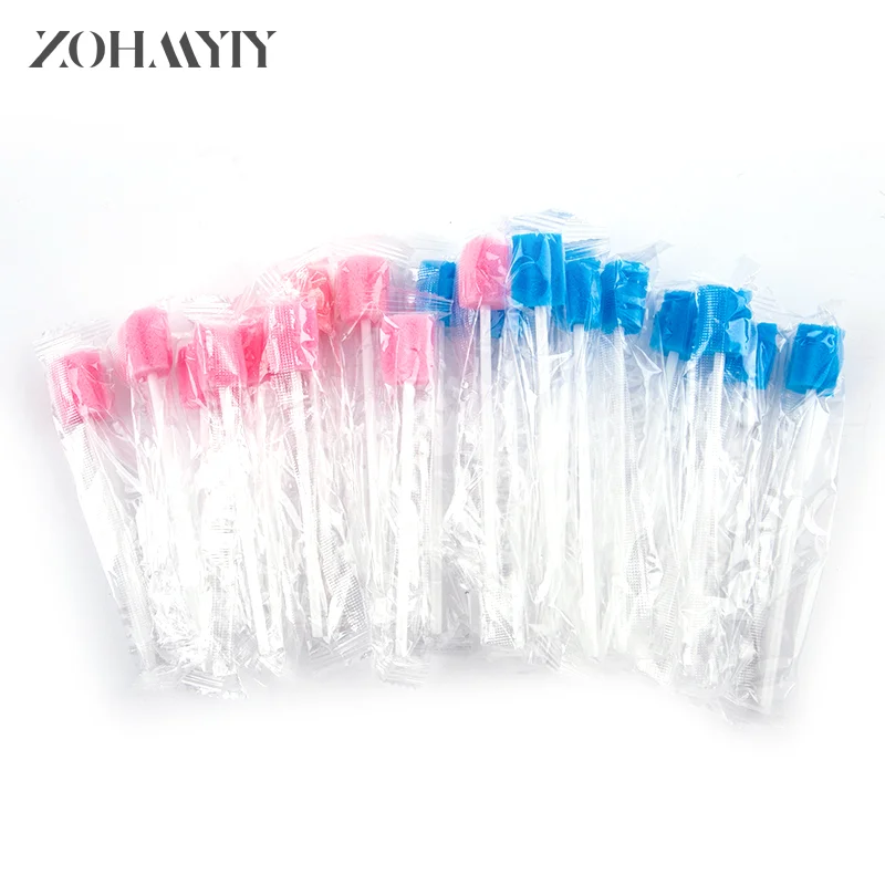 10Pcs/Set Disposable Oral Care Spong Swabs Unflavored Sterile Dental Swabsticks Sterile Dental Swabsticks Pad