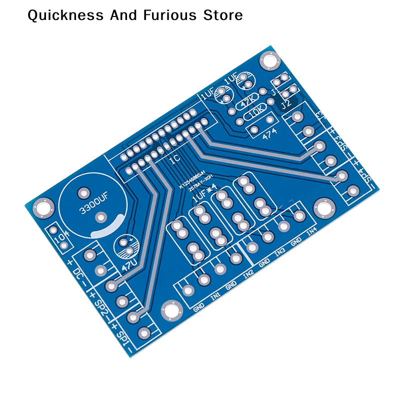 【TO】1Pcs Power Amplifiers TDA7388 Four Channel 4x41W Audio DC 12V BTL PC Car AMP PCB 80*50*16mm