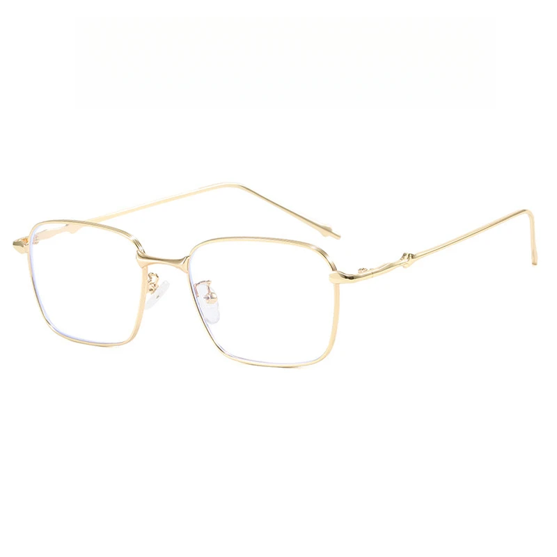 Korean-style square-shaped fashionable eyeglass frames suitable for both men and women, with anti-blue light protection function