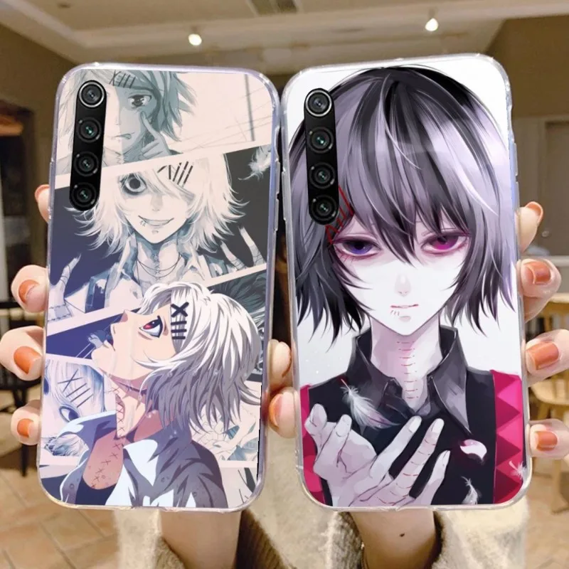 Tokyo Ghoul Juuzou Mobile Phone Case for Xiaomi 13 Lite 12 11T 10 9 Redmi Note 12 11 10 10S Pro 9 9A 8 Clear Phone Cover Funda